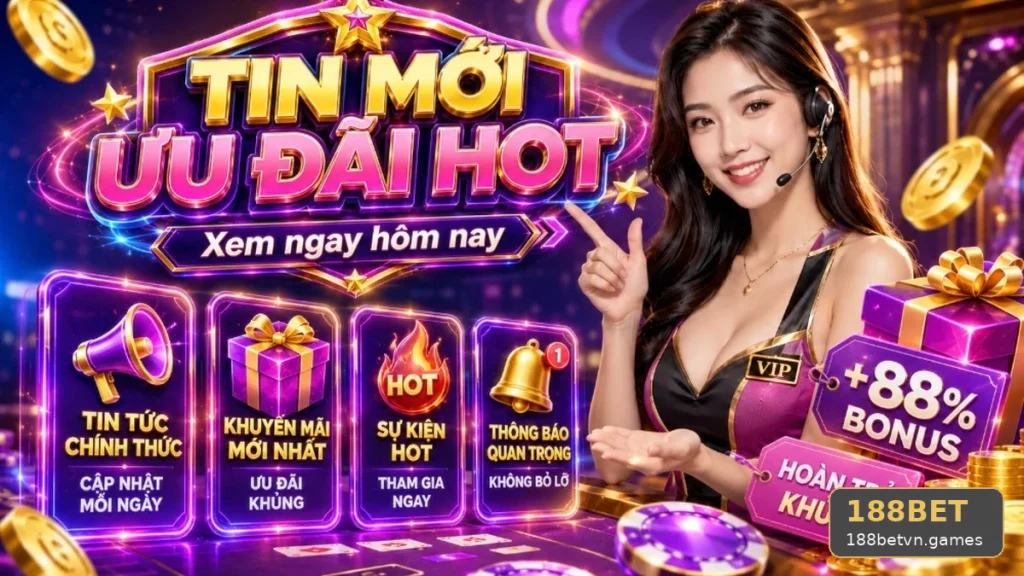 Khuyến Mãi 188BET Tại 188betvn.games: Kiểm Tra Thời Hạn, Đối Tượng Áp Dụng Và Giới Hạn Nhận Thưởng Qua Trải Nghiệm Di Động – Góc Kiểm Chứng Theo Tên Miền
