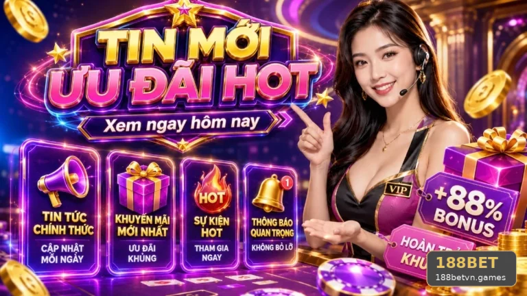 Khuyến Mãi 188BET Tại 188betvn.games: Kiểm Tra Thời Hạn, Đối Tượng Áp Dụng Và Giới Hạn Nhận Thưởng Qua Trải Nghiệm Di Động – Góc Kiểm Chứng Theo Tên Miền
